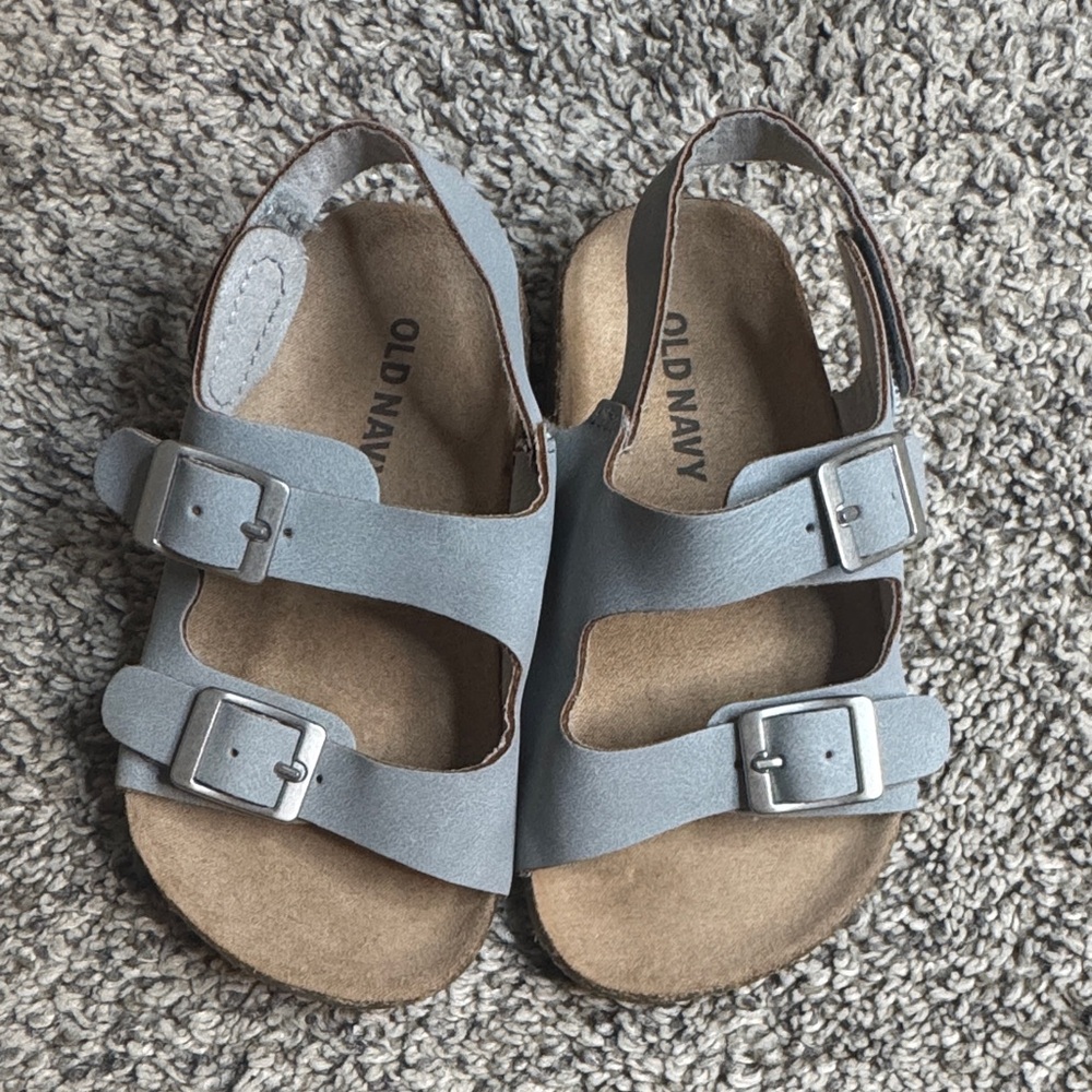 Old Navy Baby Gray Buckle Sandals